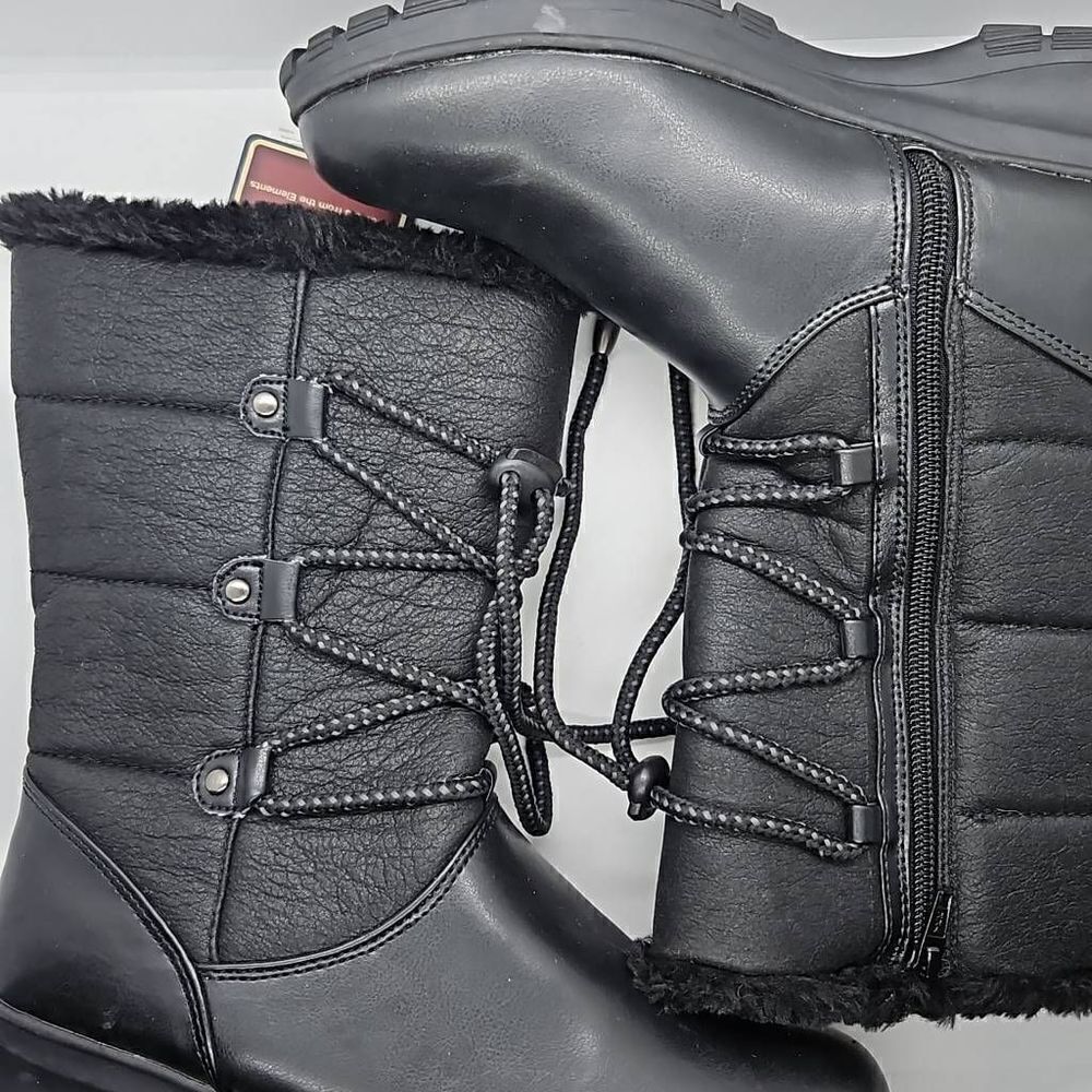 Bass Cleopatra Weatherproof Fur Lined Winter Boots Womens 6.5 NWT